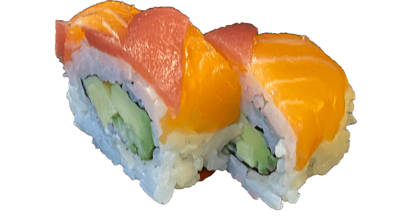 Rainbow maki ( 2 stuks )
